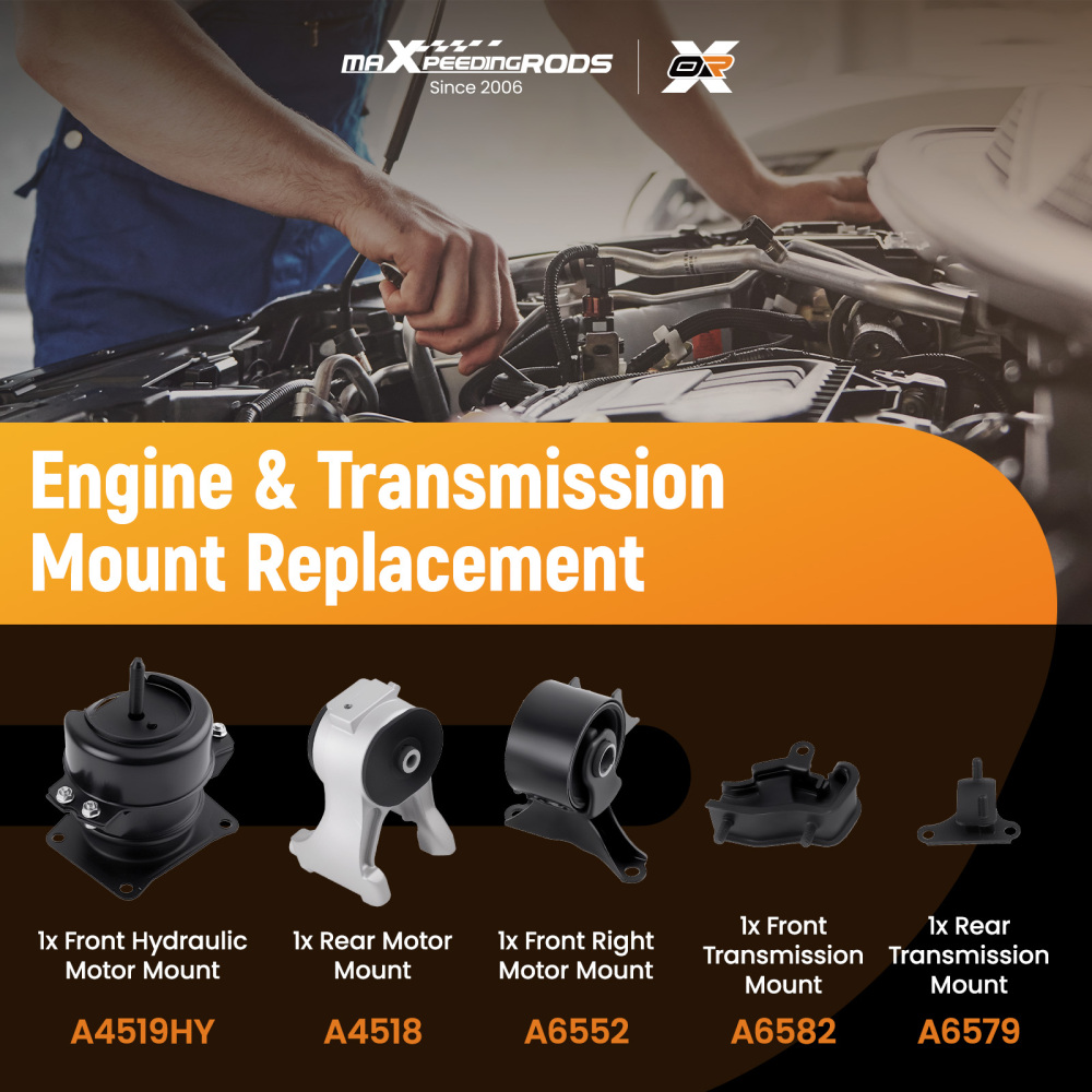 5Pcs Engine MotorTransmission Mount compatible for Honda Odyssey LX compatible for Mini 3.5L1999-2004