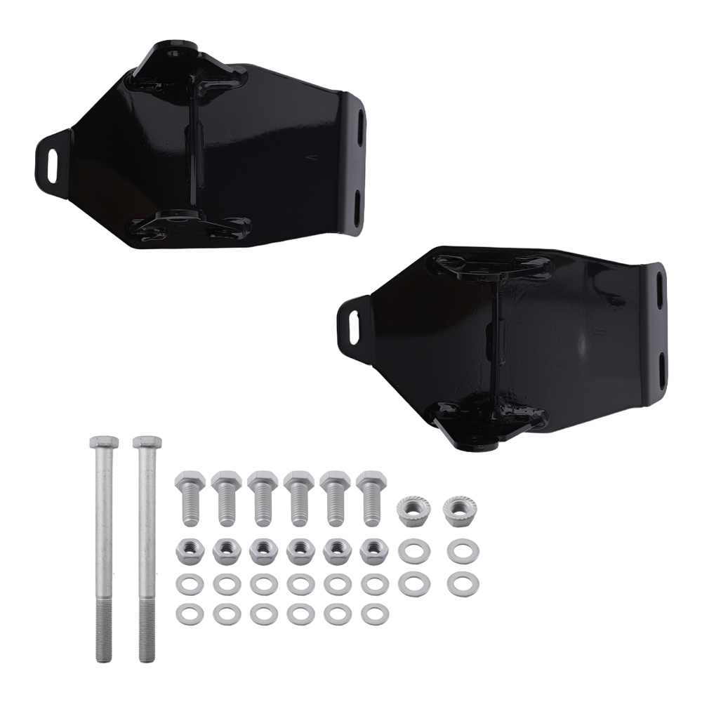 Steel Motor Mount Kit compatible for Chevy C10 compatible for GMC C1500 Truck 1967-1972 Black Finish