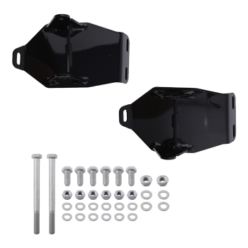 Steel Motor Mount Kit compatible for Chevy C10 compatible for GMC C1500 Truck 1967-1972 Black Finish