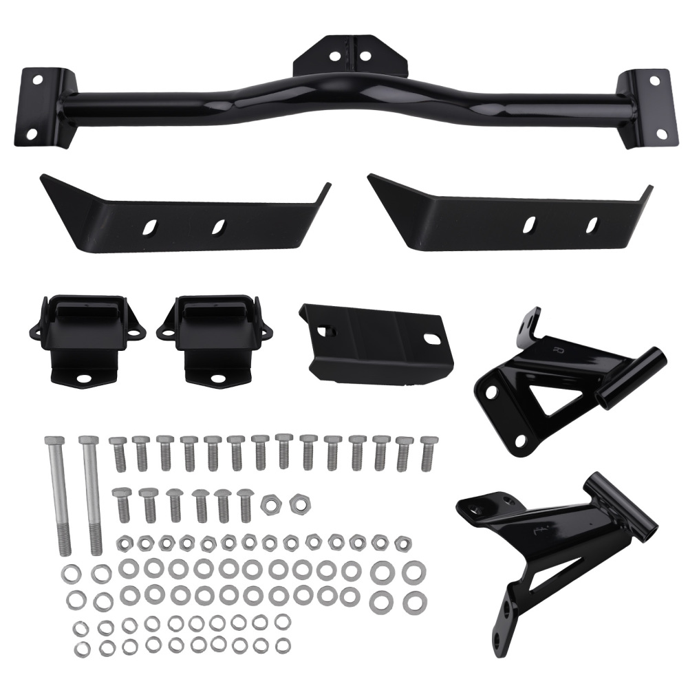 Deluxe Engine Crossmember Transmission Mount Kit compatible for Chevy Bel Air 1955-1957