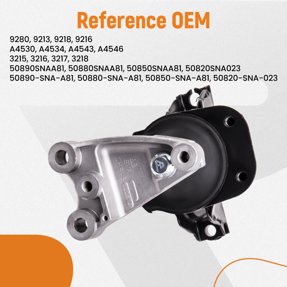 Compatible for Honda Civic 1.8L 2006-2011 Auto Trans Set of 4 Engine Motor Trans Mount