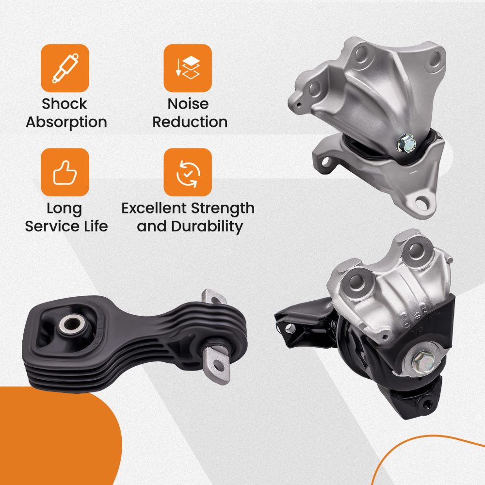 Engine Motor MountTransmission Mount Set of 3 compatible for Honda Civic 1.8L 2012 2013