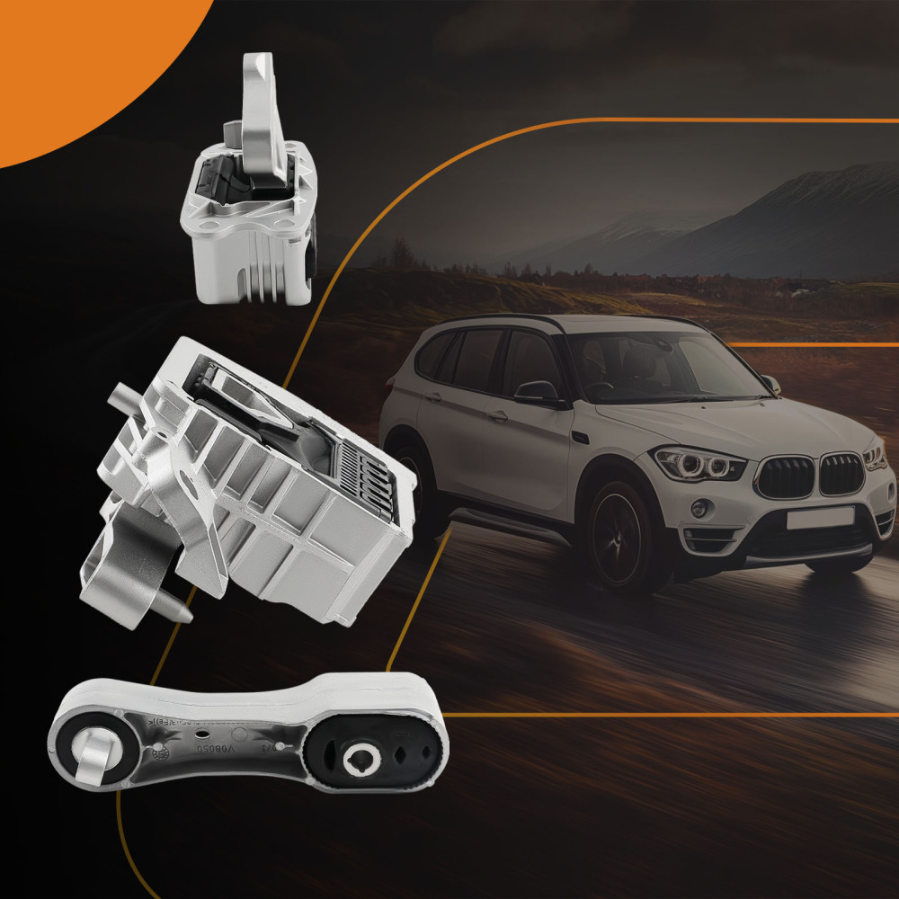 EngineTrans Mount 3pcs compatible for BMW X1 X2 compatible for Mini Cooper Clubman 1.5L 2.0L 2014-2021