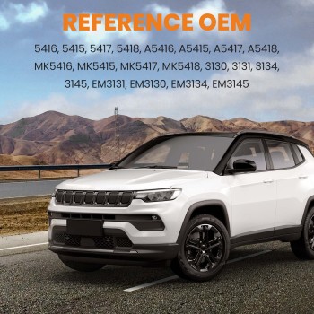 Engine Motor MountTrans Mount x4 compatible for Jeep Compass (MK) L4 2.4L 2.0L 07-16