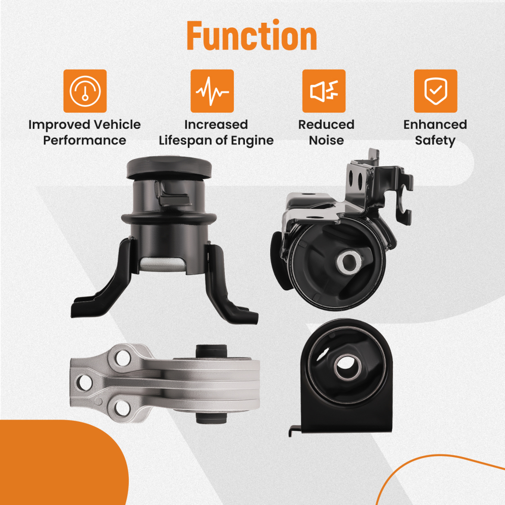 4Pcs Engine Transmission Motor Mount compatible for Ford Escape 2.3L/ 3.0L/ 2.5L 2005-2012