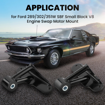 2x compatible pour Ford SBF Small Block 289 302 351W Engine Swap Weld-In Motor Mounts Kit