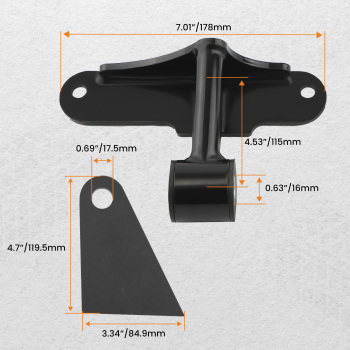 2x compatible pour Ford SBF Small Block 289 302 351W Engine Swap Weld-In Motor Mounts Kit