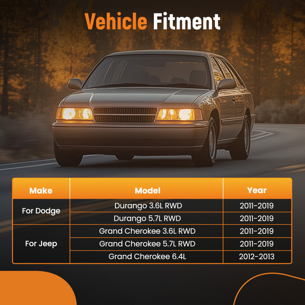 3 Pcs Motor MountTrans Mount compatible for Jeep Grand Cherokee compatible for Dodge Durango 2011-2019