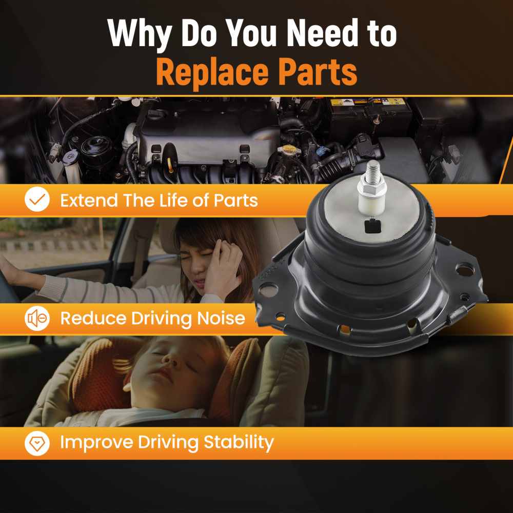 3 Pcs Motor MountTrans Mount compatible for Jeep Grand Cherokee compatible for Dodge Durango 2011-2019