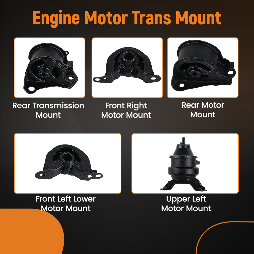 Engine MotorAuto Trans Mount 5 Set compatible for Honda CR-V 2.0L 1997 1998-2001 A6502