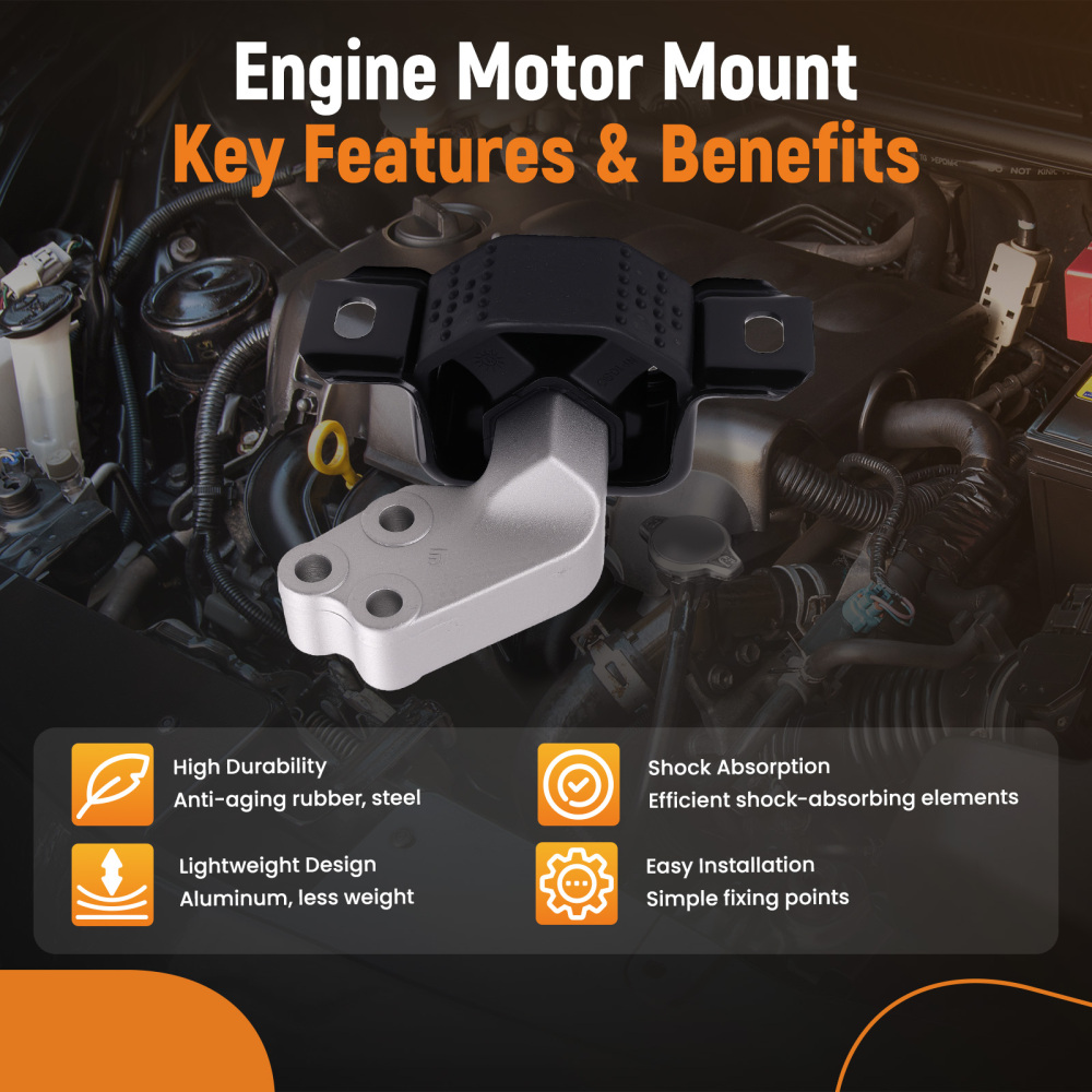 3Pcs Engine MotorTrans Mount Kit compatible for Smart Fortwo L3 1.0L DOHC Petrol 2008-15