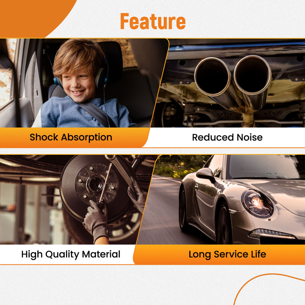 4x Engine Motor Mount compatible for Subaru Impreza STI 2002-2014 EJ20/EJ25 engines