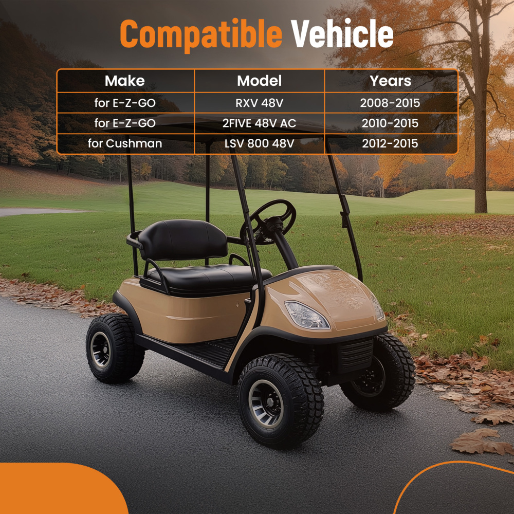 Compatible for AC Electric Motor For E-Z-GO RXV 2FIVE 48V 2008-2015 compatible for Cushman LSV 800 611355