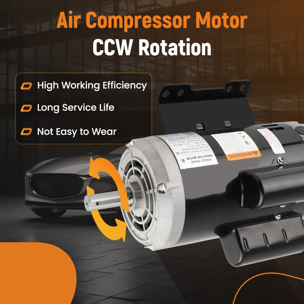 5HP Electric Motor Compressor 3450RPM 184TZ 7/8“ Shaft Keyed shaft 230V 54421193