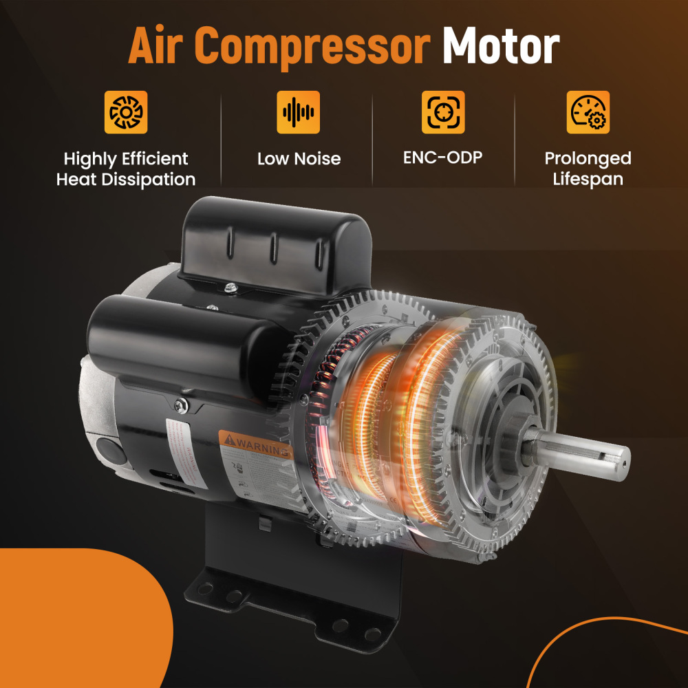 5HP Electric Motor Compressor 3450RPM 184TZ 7/8“ Shaft Keyed shaft 230V 54421193