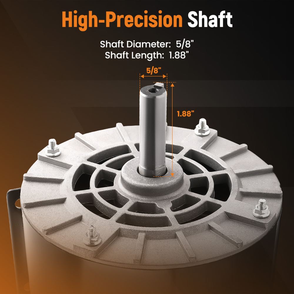 3.7 HP Electric Motor 3450 RPM Compressor Duty 56 Frame 1 Phase 5/8 Shaft 230V