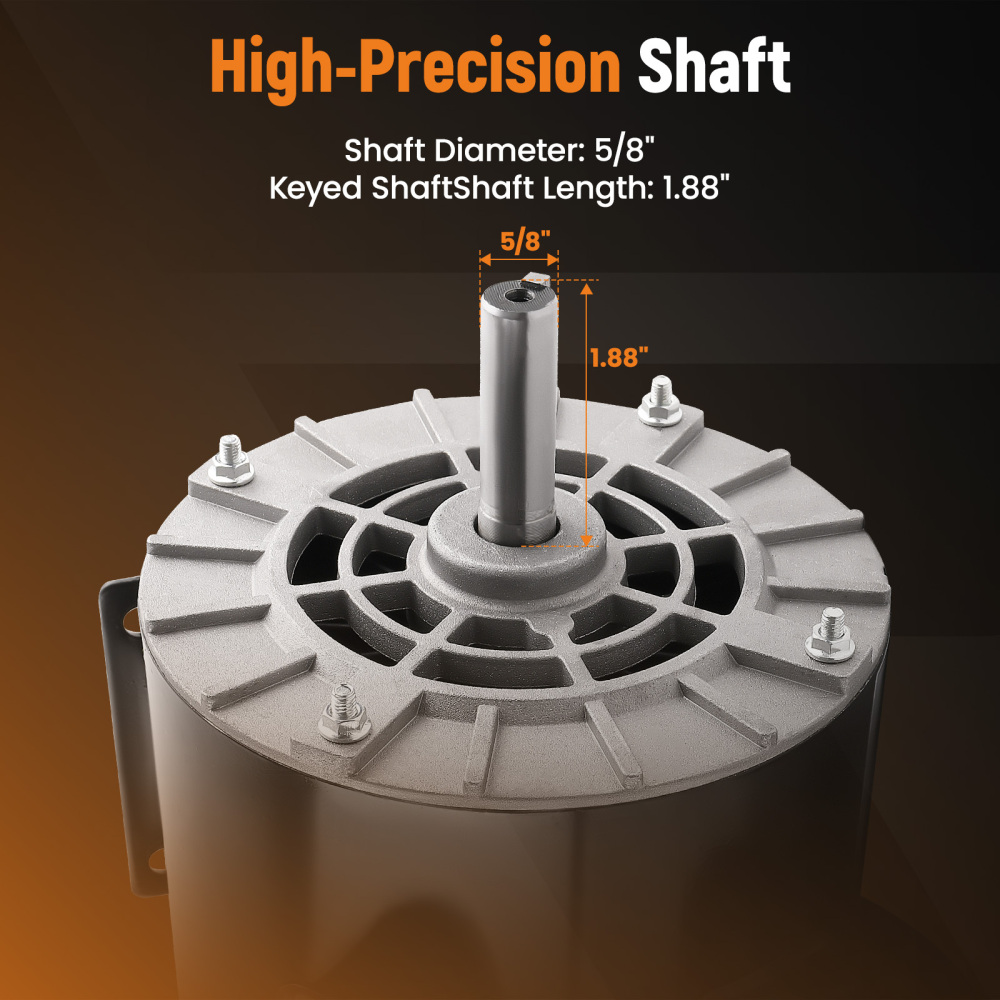 Air Compressor 5 HP Electric Motor 3450RPM 230V 15A 56Frame 5/8 Shaft CCW