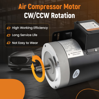 1HP Air Compressor Electric Motor 1800RPM 3.8A/1.9A 56CFrame 5/8 Shaft TEFC