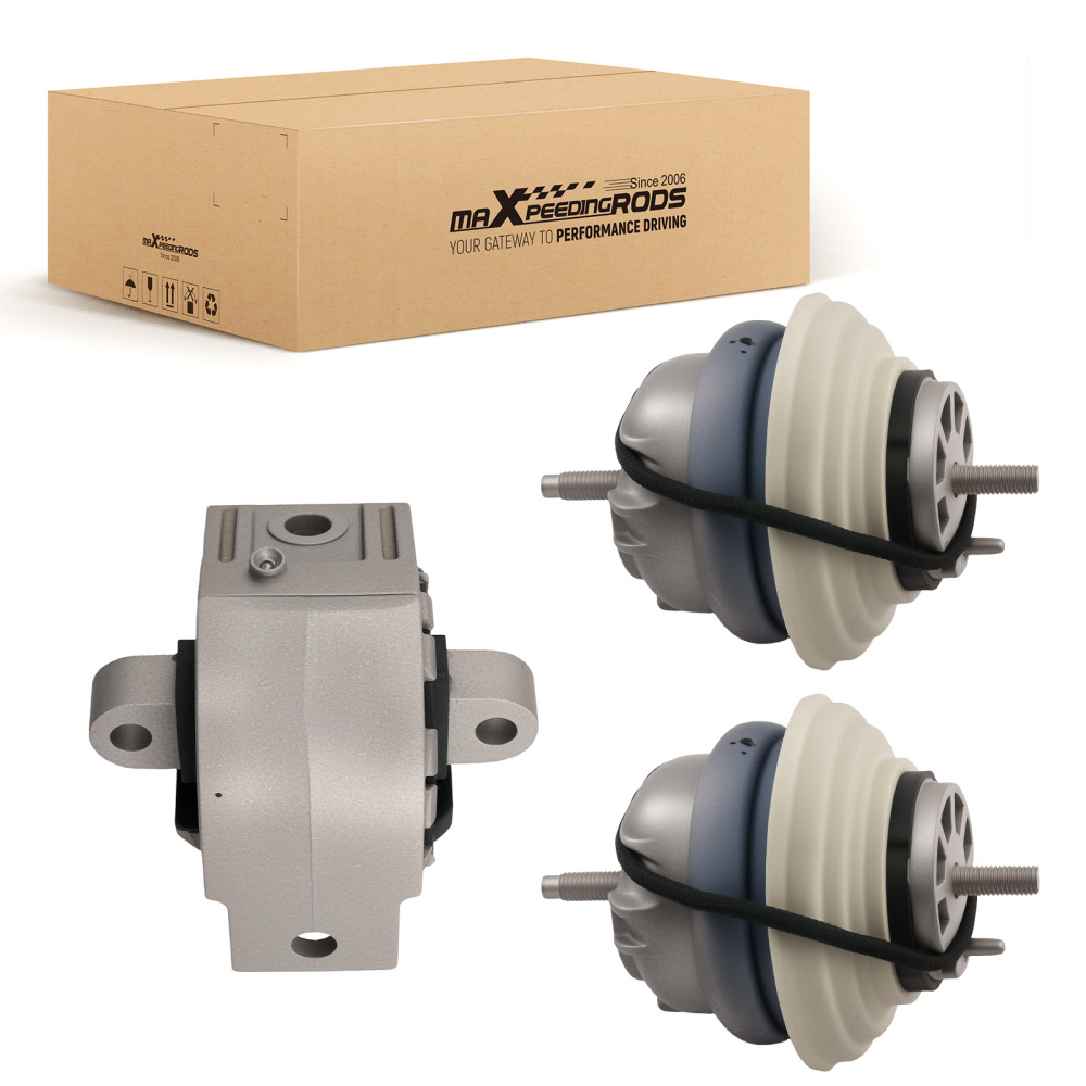 Engine Motor Mount Kit compatible for Jaguar XF 3.0L 2009 XJ 5.0L 2010-2013 C2D16622 3PCS