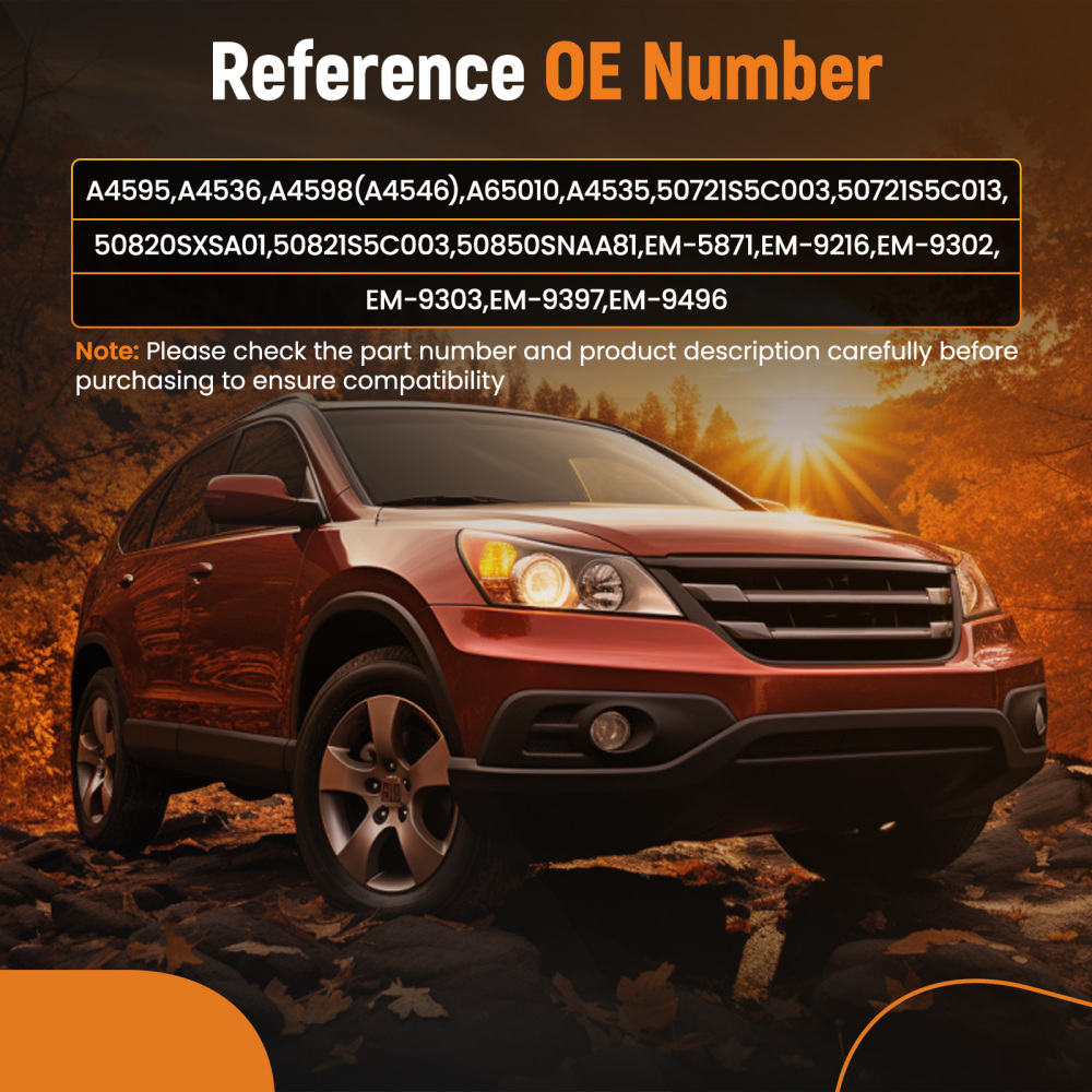 5Pcs Engine MotorTransmission Mount Kit compatible for Honda CR-V I4 2.4L 4WD 2007-2011