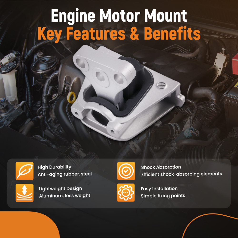 5Pcs Engine MotorTransmission Mount Kit compatible for Honda CR-V I4 2.4L 4WD 2007-2011