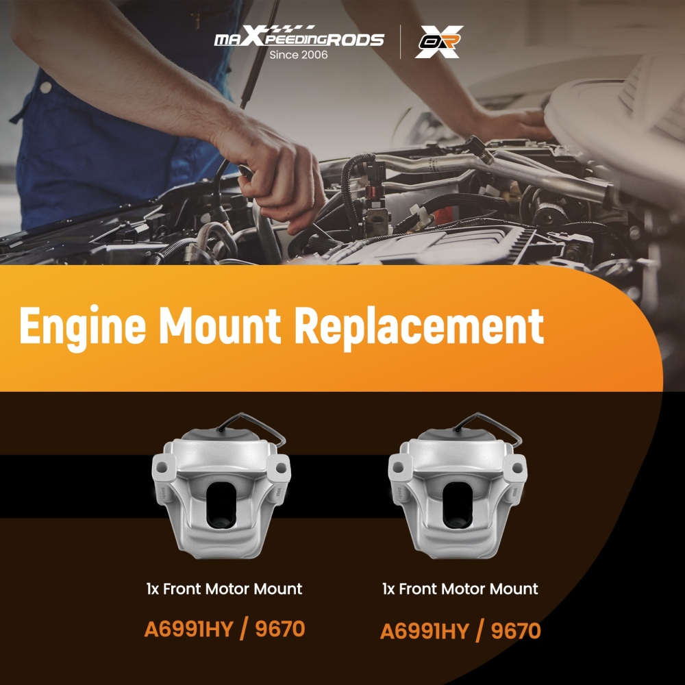 Engine Mount Pair compatible for Audi A4 A5 Quattro 2.0L 2009-2016 A6991HY Front LH RH