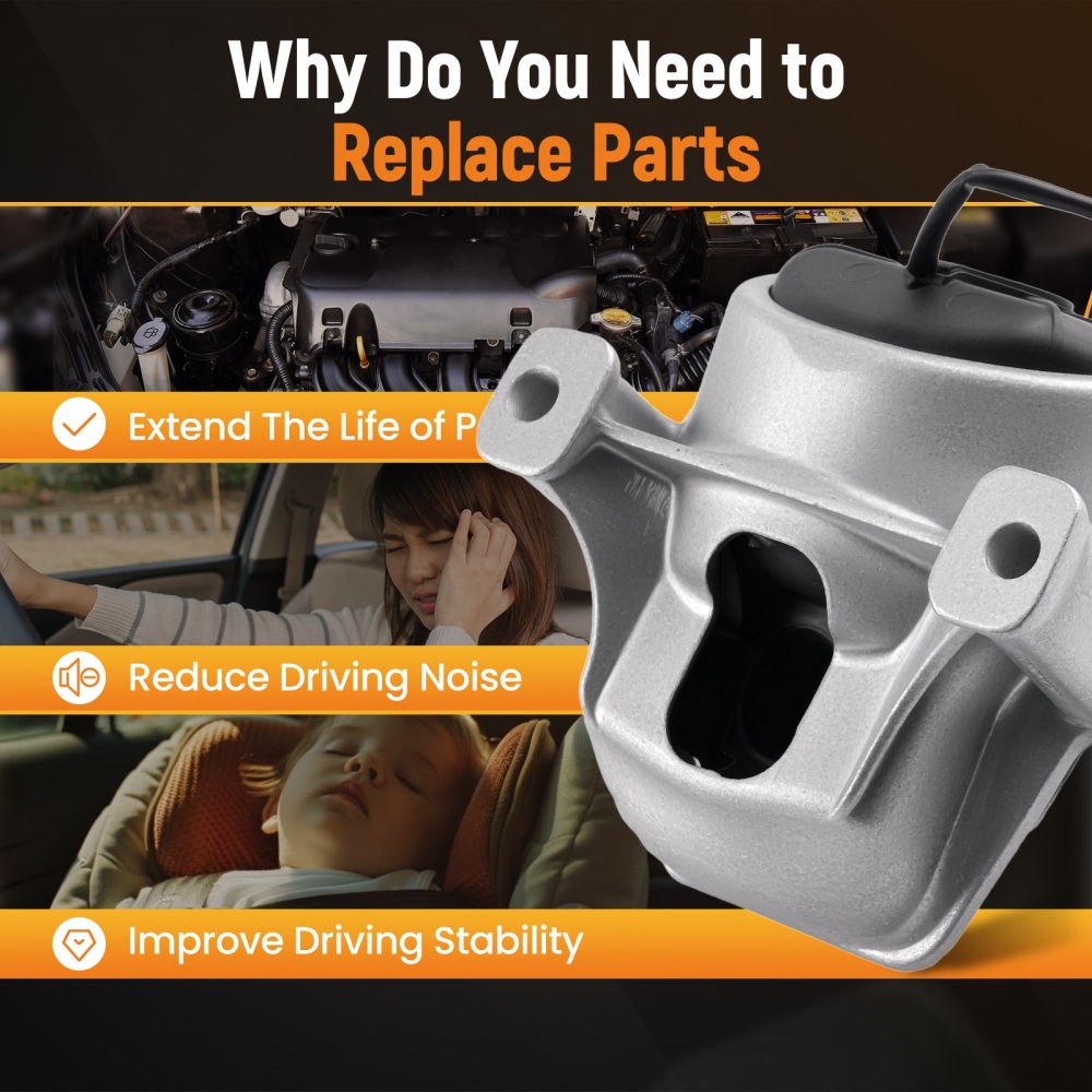 Engine Motor Mount compatible for Audi A4 Quattro A5 L4 2.0L Front Left or Right A6991HY