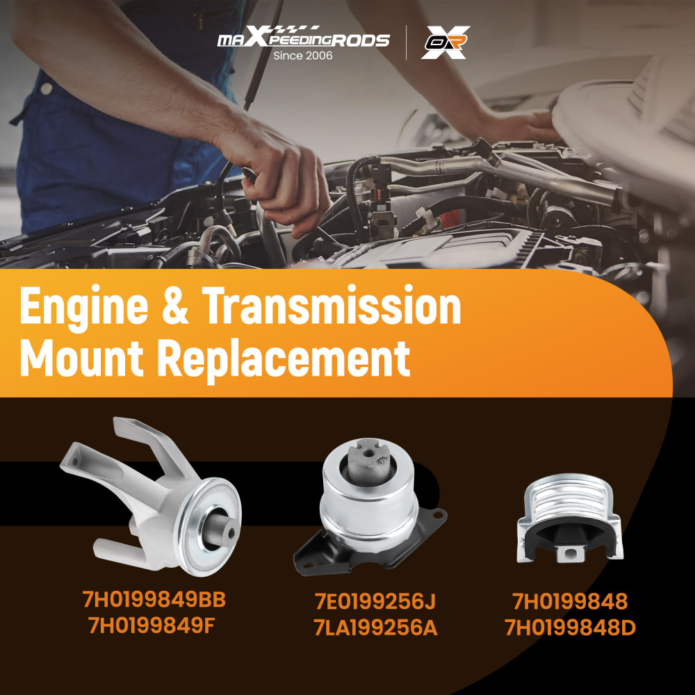 Engine mount set compatible for VW Multivan Transporter V VI 1.9 TDI 2.0 TDI TSI 2.5 TDI