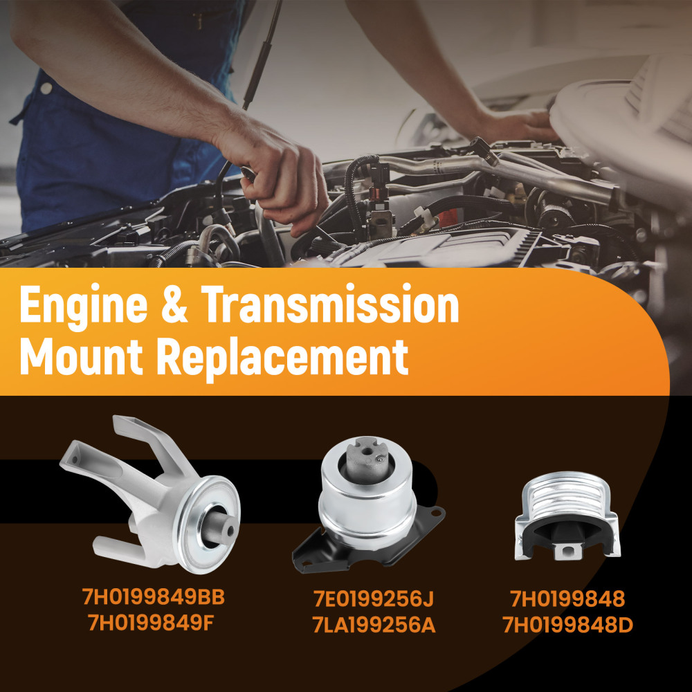 Supporto Motore Posteriore compatibile per VW T5 Trasportatore V VI 2.0 2.5 TDI 7H0199256