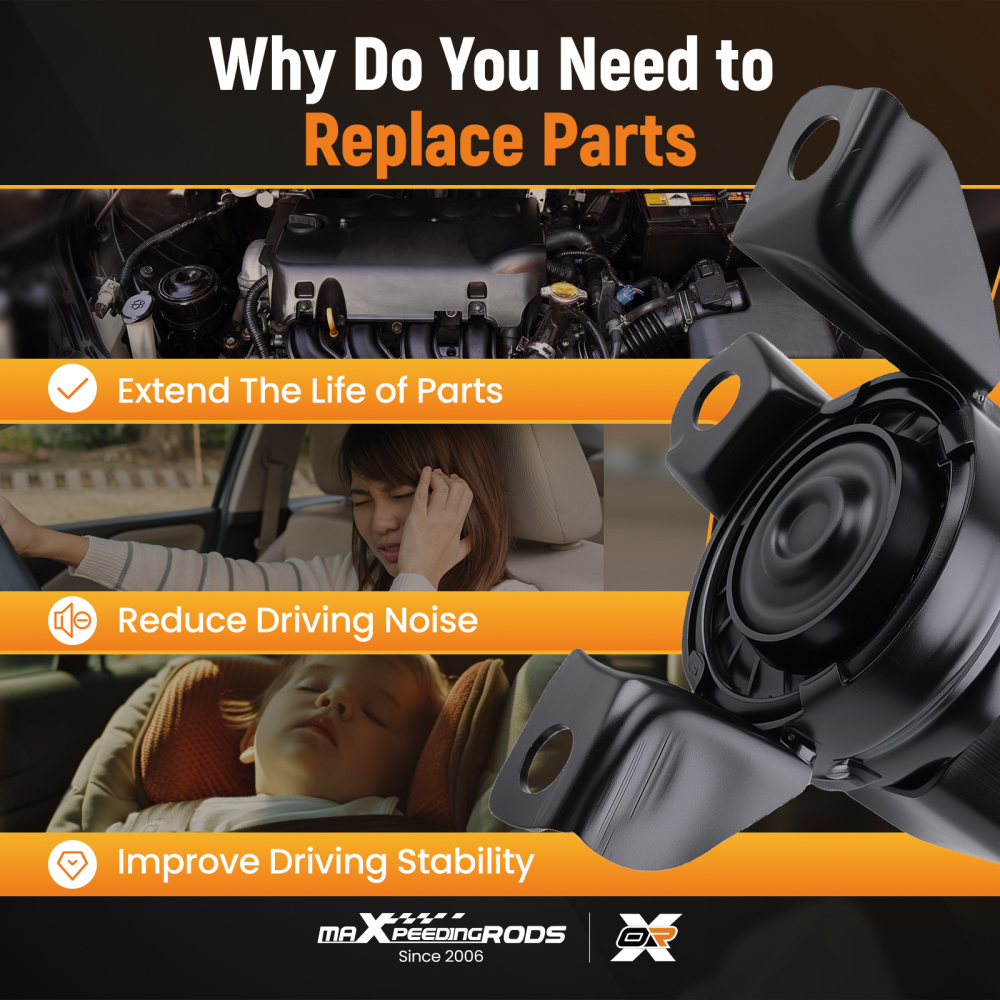 3PCS Engine Mount Set compatible for Ford Fusion 4-Door 2.5L 2013-2016 6G9Z6068A DG9Z6038H