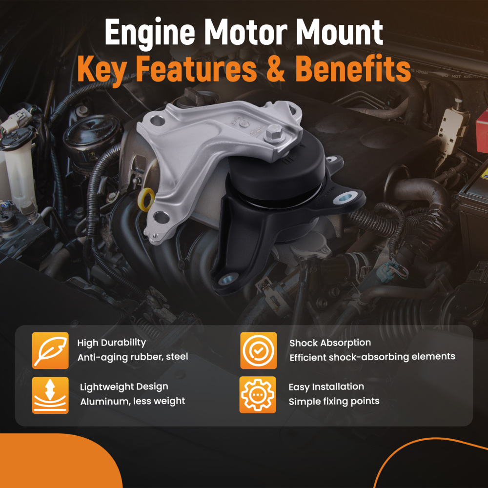 5x Engine MotorTransmission Mount compatible for Honda Accord 2.4L A/T CVT 2013-2017