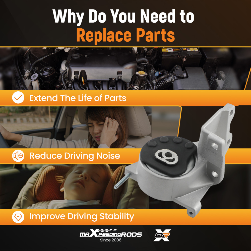 3Pcs Engine MountTrans Mount compatible for Ford Taurus 3.5L A5342 A5425 A5429 5342 5425