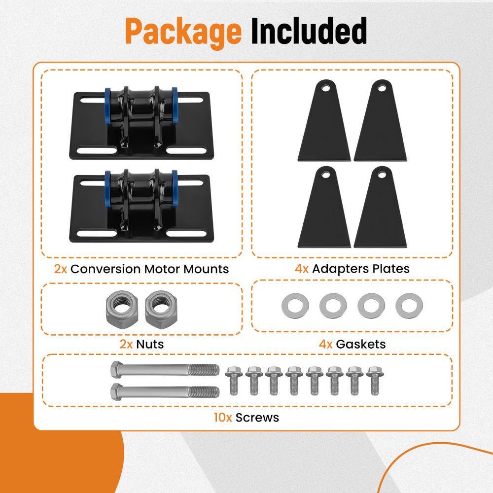 LS Swap Mounts Universal Adjustable Conversion Motor MountsAdapters Plates