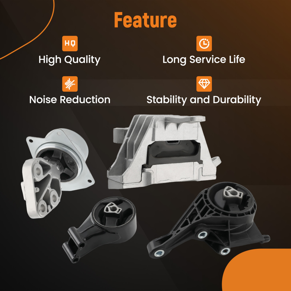Engine MountAuto Trans Mount 4pcs compatible for Chevrolet Malibu 2.5L 13-15 A5502 A5711