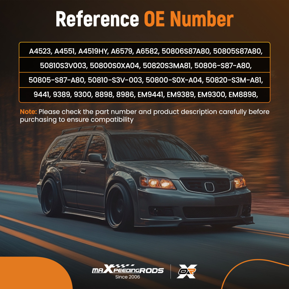 Engine Motor Trans Mounts 5PCS compatible for Honda Pilot 2003-2005 compatible for Acura MDX V6 2001-2002