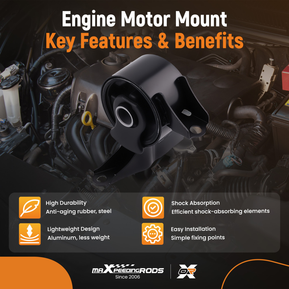 Engine Motor Trans Mounts 5PCS compatible for Honda Pilot 2003-2005 compatible for Acura MDX V6 2001-2002