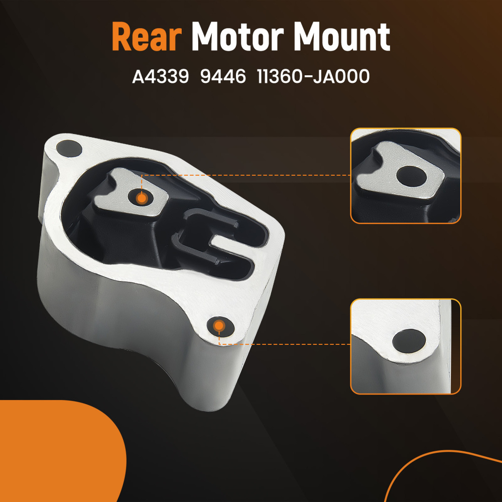 Compatible for Nissan Altima 2.5L Auto CVT 2008 - 2012 Set of 4 Engine Mount Transmission