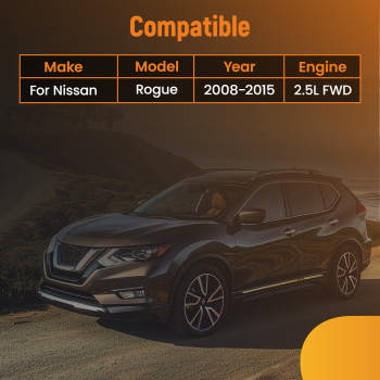 Engine MountTrans Mount 4pcs compatible for Nissan Rogue compatible for FWD 2.5L 2008-2015 A4351 A4352