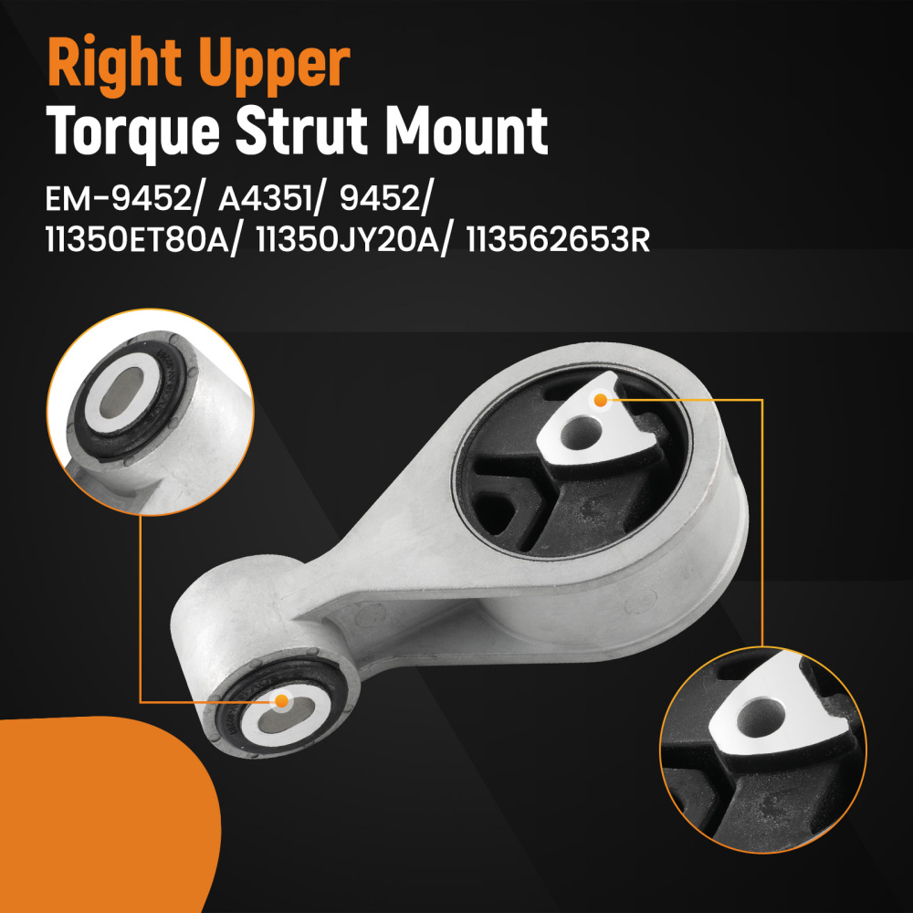 Engine MountTrans Mount 4pcs compatible for Nissan Rogue compatible for FWD 2.5L 2008-2015 A4351 A4352