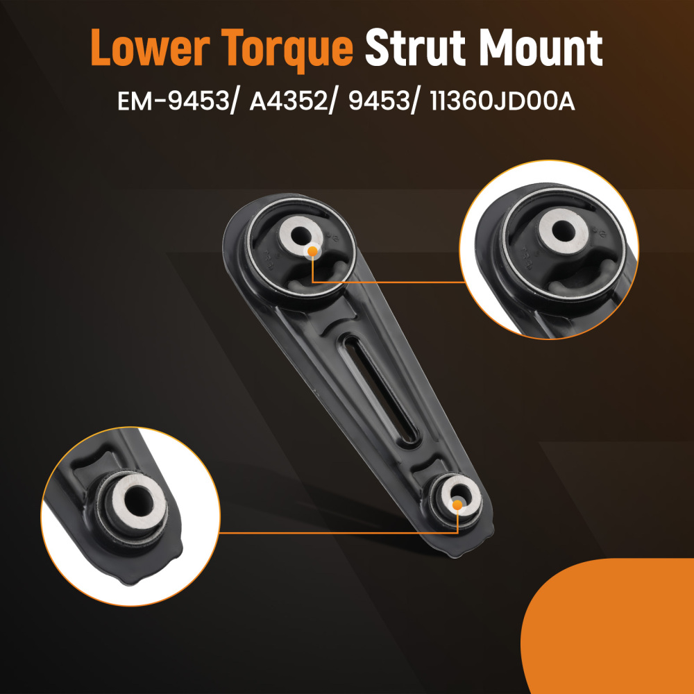 Engine MountTrans Mount 4pcs compatible for Nissan Rogue compatible for FWD 2.5L 2008-2015 A4351 A4352