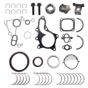 2ARFE 2.5L Engine Rebuild Piston Gasket Timing Kit w/ Crankshaft Rods compatible for Toyota
