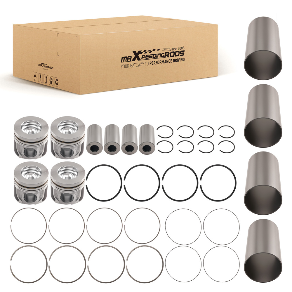 Piston and Liner Set compatible for Jaguar E-Pace F-Pace XE XF 2.0L Diesel 204DTD AJ20D4