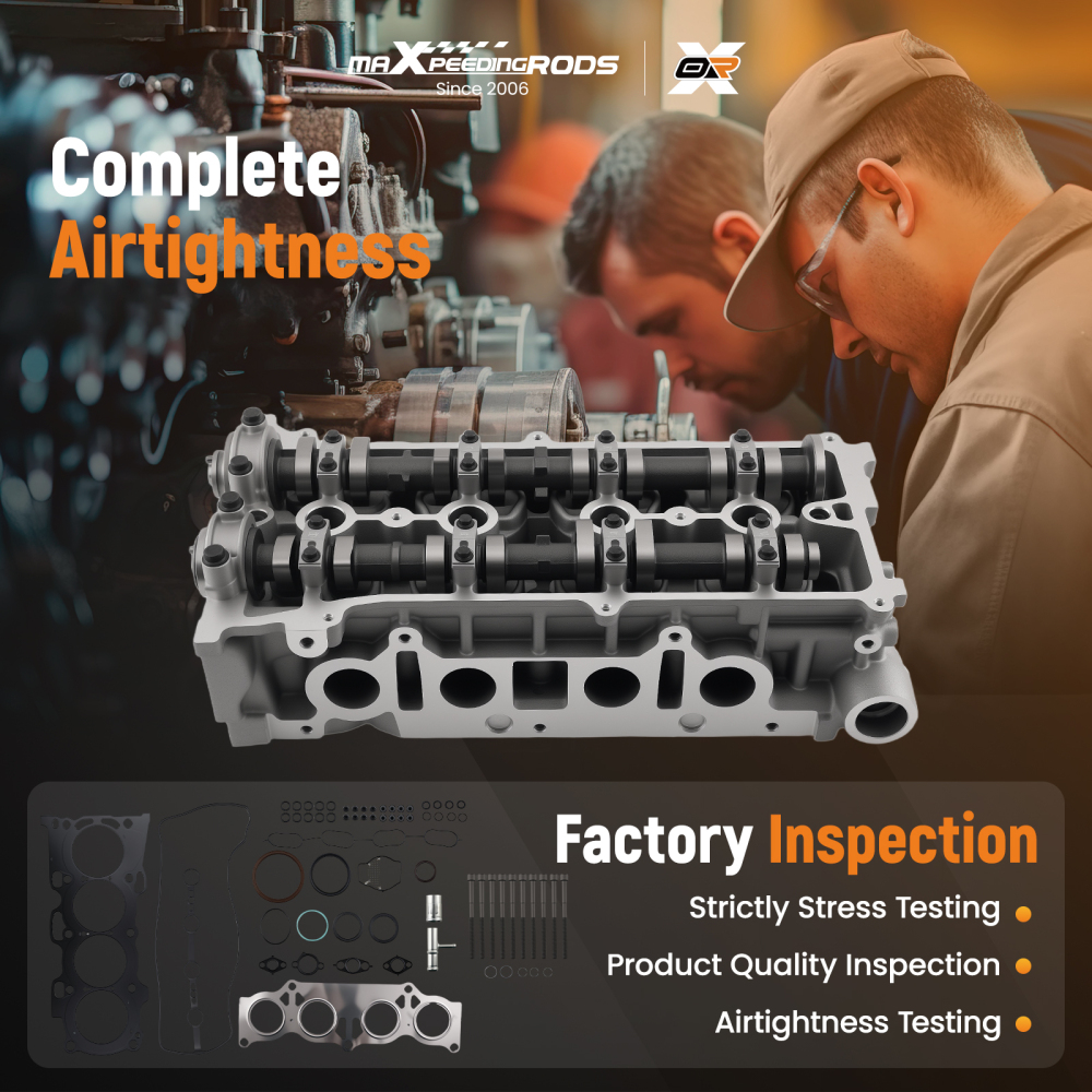 Complete Cylinder Head & Head Gasket Set compatible for Toyota RAV4 Camry 2.4L 2AZ-FE 2AZFE
