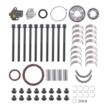 Engine Rebuild Kits w/ Crankshaft Con Rods Timing Kit compatible for Hyundai KIA G4KJ 2.4L