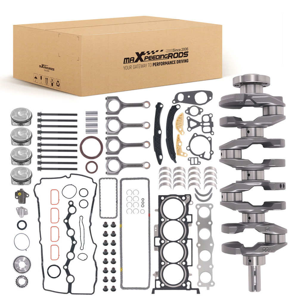 Engine Rebuild Kits w/ Crankshaft Con Rods Timing Kit compatible for Hyundai KIA G4KJ 2.4L