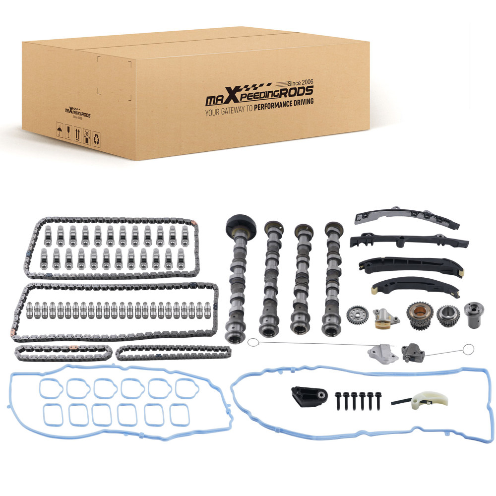 Camshafts Kit w/Rockers Arm Lifter Timing Chain Kit compatible for Chrysler Dodge Jeep 3.6L