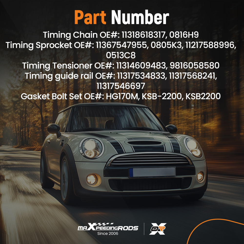 Engine Head Gasket Kit compatible for Mini Cooper S Clubman R55 R56 R57 2007-2014 HS181M
