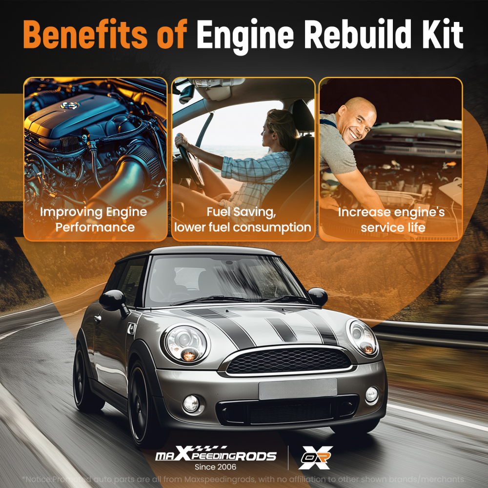 Engine Head Gasket Kit compatible for Mini Cooper S Clubman R55 R56 R57 2007-2014 HS181M