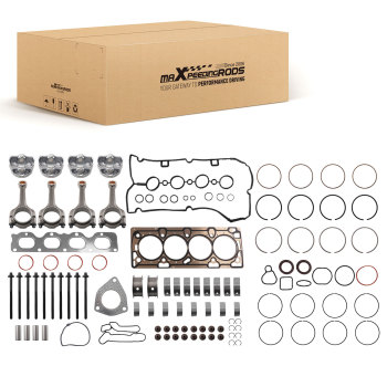 Engine Rebuild For 12-17 compatible for Chevrolet Cruze 1.8L Gasket Piston Bearing Con Rod Set