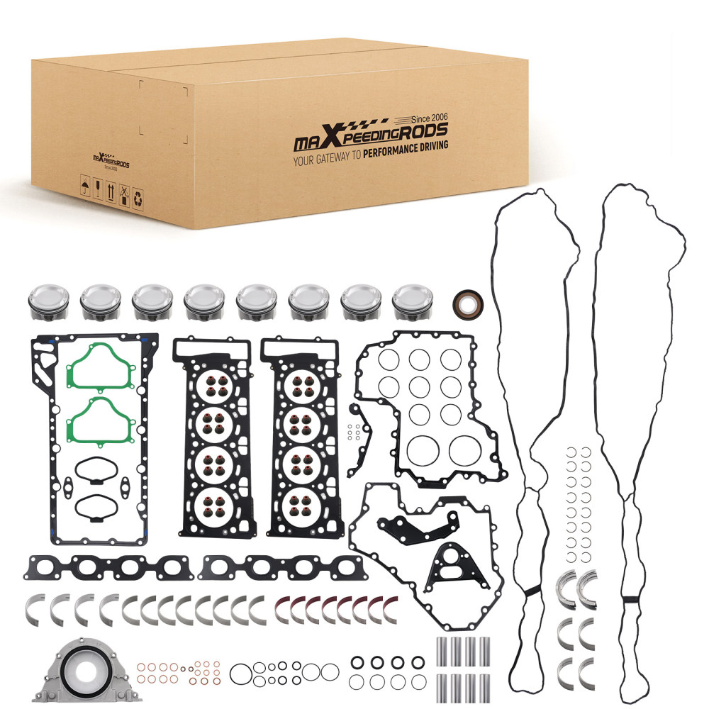 Engine Overhaul Pistons Gasket Bearings Kit compatible for BMW M5 M6 F10 F06 F12 S63N 4.4